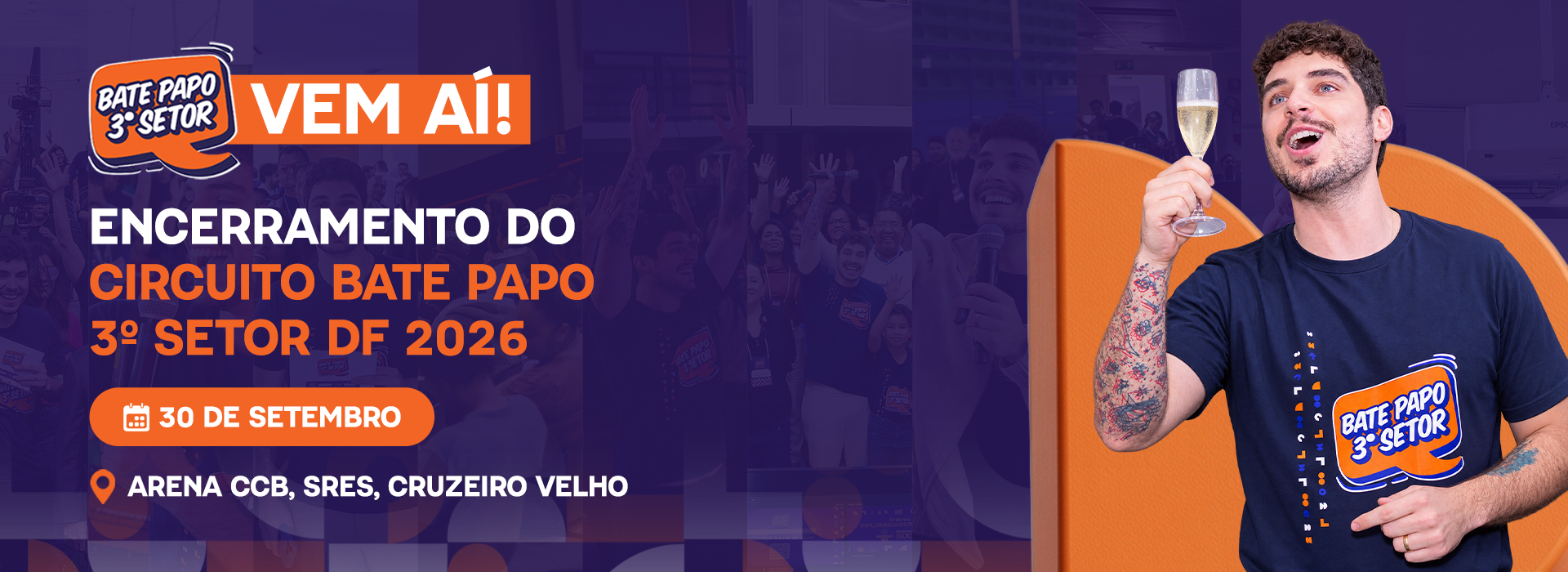 Bate Papo 3º Setor — Encerramento · 30 de setembro · Tema: Encontro Final