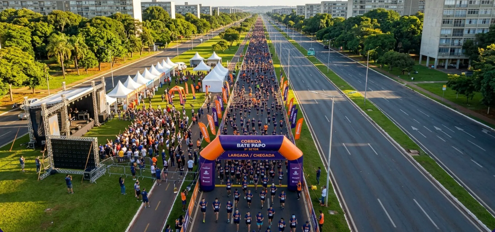 Simulação da implantação da Corrida no Eixão